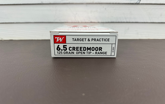 6.5 Creedmoor Winchester Target & Practice 125gr Open Tip Range 20 Round Box