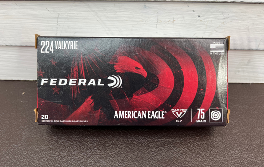 224 Valkyrie Federal American Eagle 75gr TMJ20 Round box