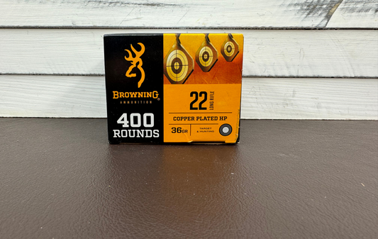 22 LR Browning 36gr Copper Plated HP 400 Round Box