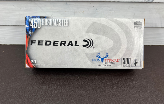 450 Bushmaster Federal Non Typical Whitetail 300gr SP 20 Round Box