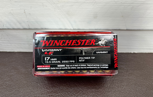 17 HMR Winchester 15.5gr Polymer Tip 50 Round Box