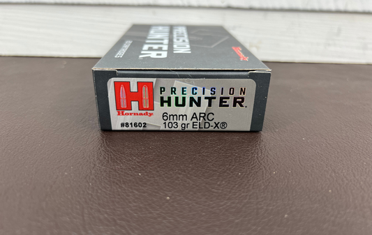 6mm ARC Hornady Precision Hunter 103gr ELD-X 20 Round Box