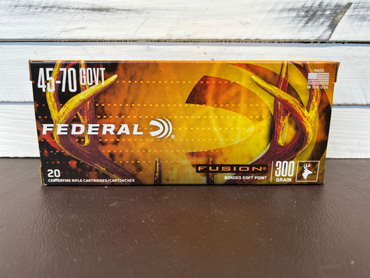 45-70 GOVT Federal Fusion 300gr BSP 20 Round Box