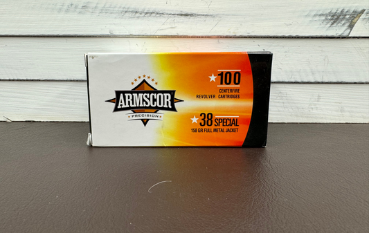 38 Special Armscor 158gr FMJ 100 Round Box