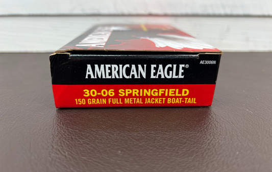 30-06 Springfield American Eagle 150gr FMJBT 20 Round Box