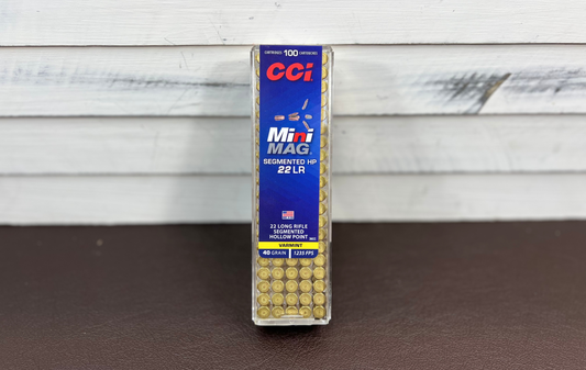 22 LR CCI Mini MAG 40gr Segmented HP 100 Round Box