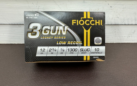 12ga Fiocchi 3GUN Legacy Series 2 3/4 Slug 10 Round Box