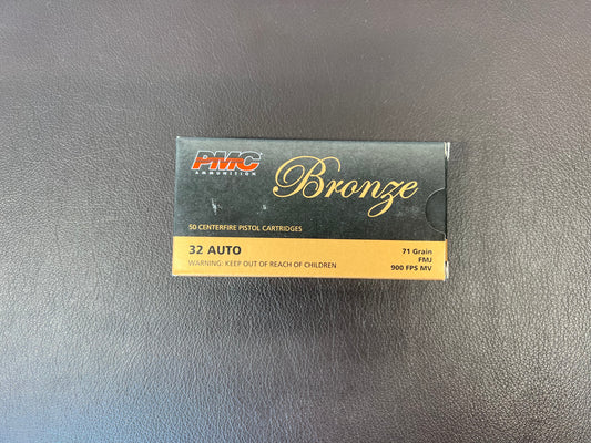 32 AUTO 71gr PMC Bronze FMJ 50 Round Box